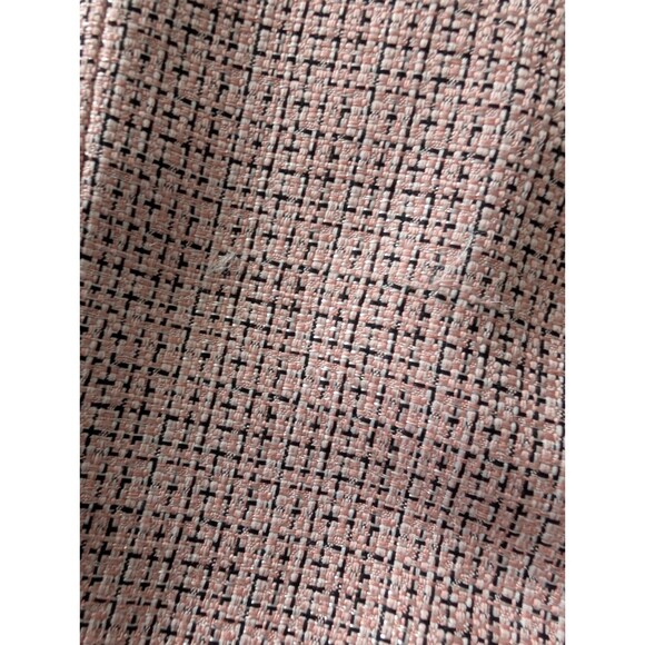 Tahari ASL Beaded Collar Pink Tweed Open Front Blazer Suit Jacket W Sz 14 Prep - Picture 8 of 15